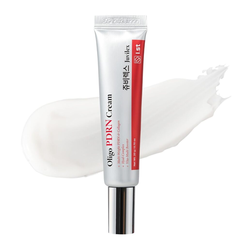 Juvilex Oligo PDRN Cream, Korean Face Moisturizer with 60% Collagen Water, Hydrating Skin Care n