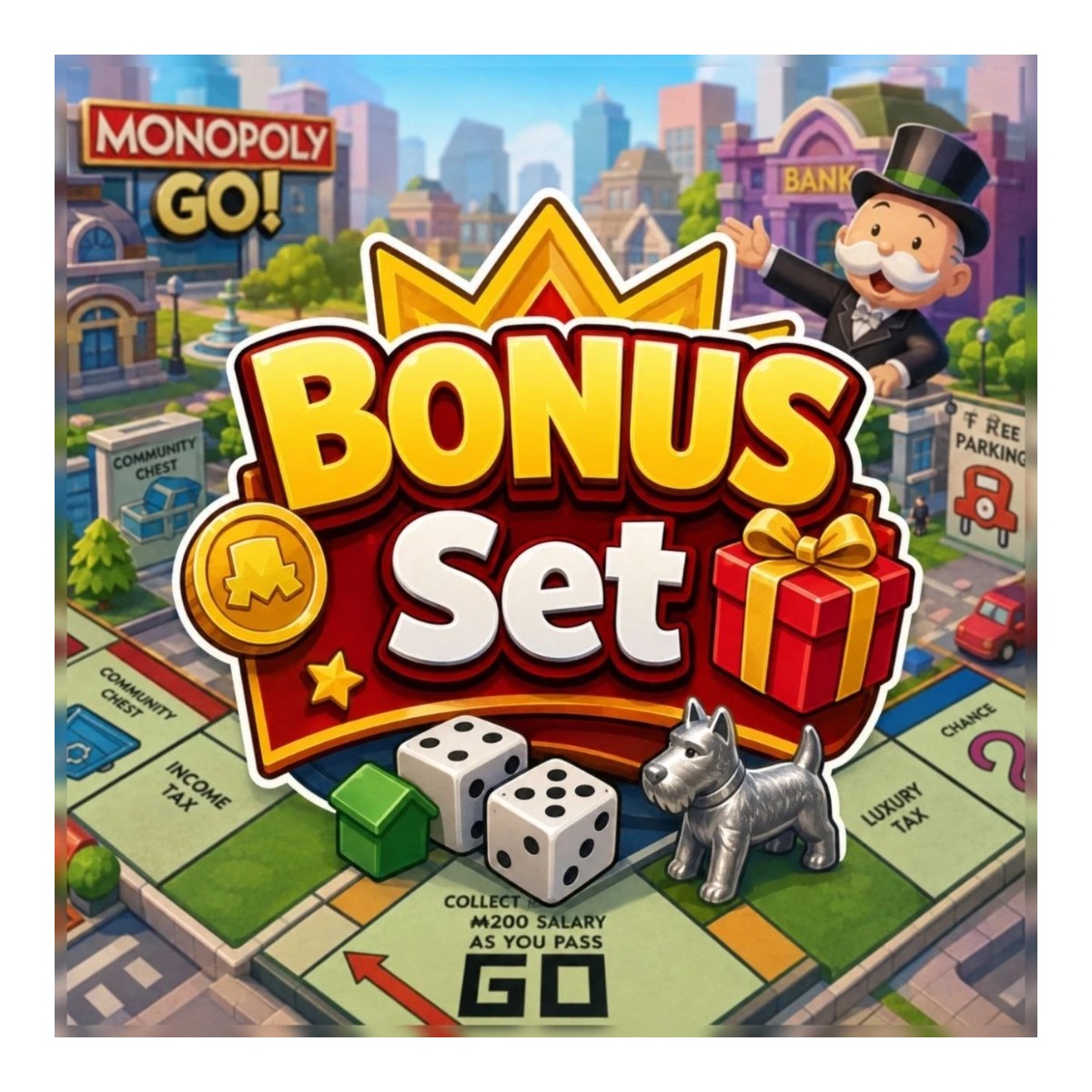 Monopoly GO Monster Mash – All Bonus Set Stickers