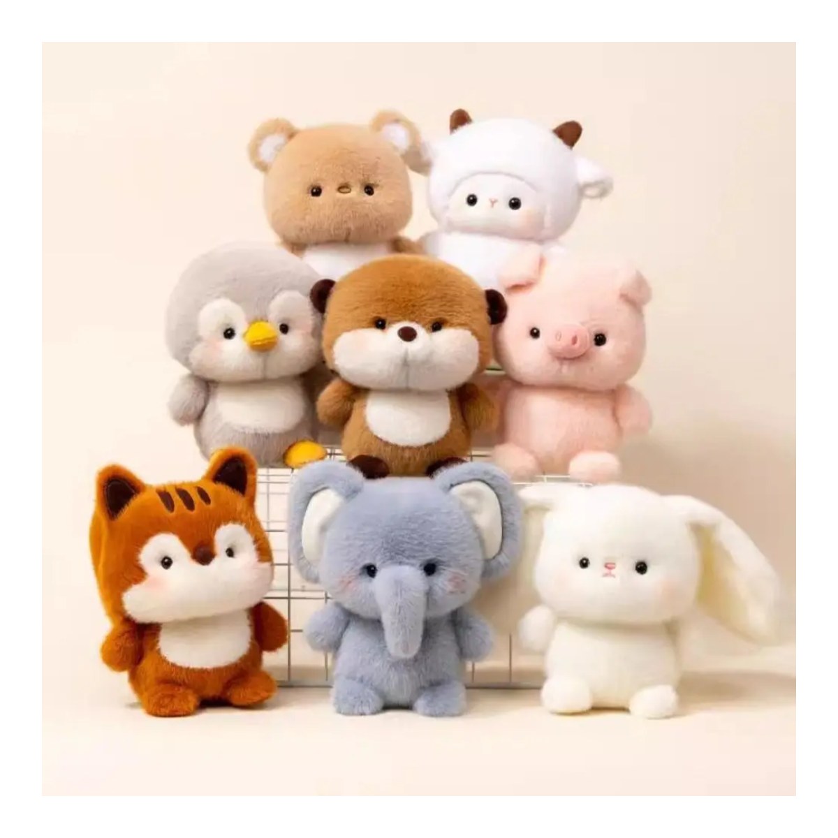 Cute 16 cm Plush Companion Doll – Capybara, Elephant & Bear Stuffed Animal Pillow